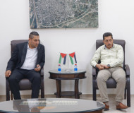 وفد من بلدية حبلة يزوربلدية قلقيلية
