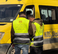 دينموميتر بلدية قلقيلية جانب من اعمال اليوم المخصص من قبل وزارة النقل والمواصلات لفحص حافلات نقل الاطفال والطلبة