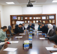 في اطار شراكة بلدية قلقيلية مع الفدرالية الفرنسية وبرنامج الرياضة للجميع تنفيذ ورشة عمل لمناقشة السياسة الرياضية في المدينة