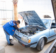 جانب من استقبال وتقديم الخدمات للمركبات واجراء الفحوصات والتراخيص  نعمل لراحتكم  دينمومتر بلدية قلقيلية