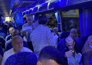 من وداع حجاج محافظة قلقيلية