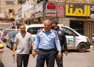 جانب من جولة رئيس بلدية قلقيلية المهندس عمر شرقية ونائبه نائل غنام وحضور سائد موافي مدير عام التخطيط والتطوير في محافظة قلقيلية والعميد ثابت السعدي