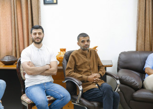 لقاء يجمع رئيس بلدية قلقيلة بنقابة عمال وموظفي بلدية قلقيلية .