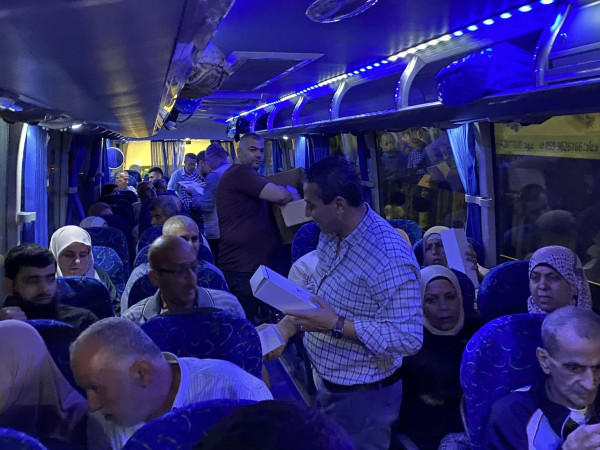 من وداع حجاج محافظة قلقيلية