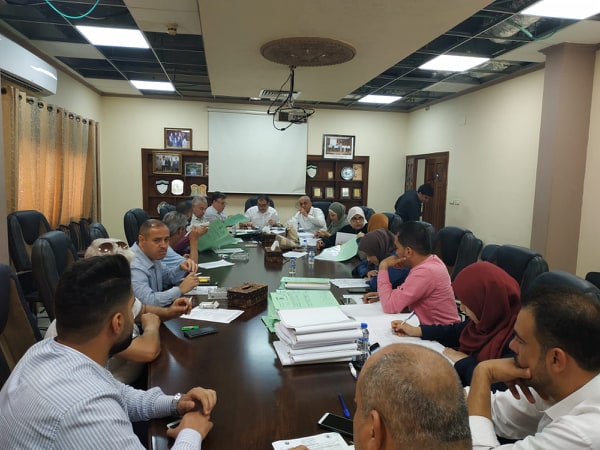 بلدية قلقيلية تعقد جلسة التنظيم والابنية  ” 16″ لعام 2019